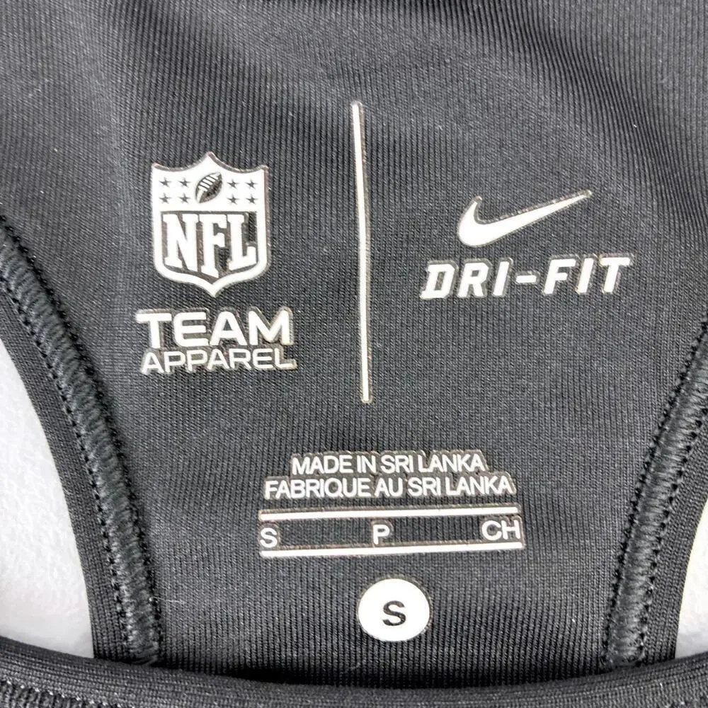 Nike Dri-FIT NFL Pittsburg Steelers Nike Pro Women's Sports Bra Small Black